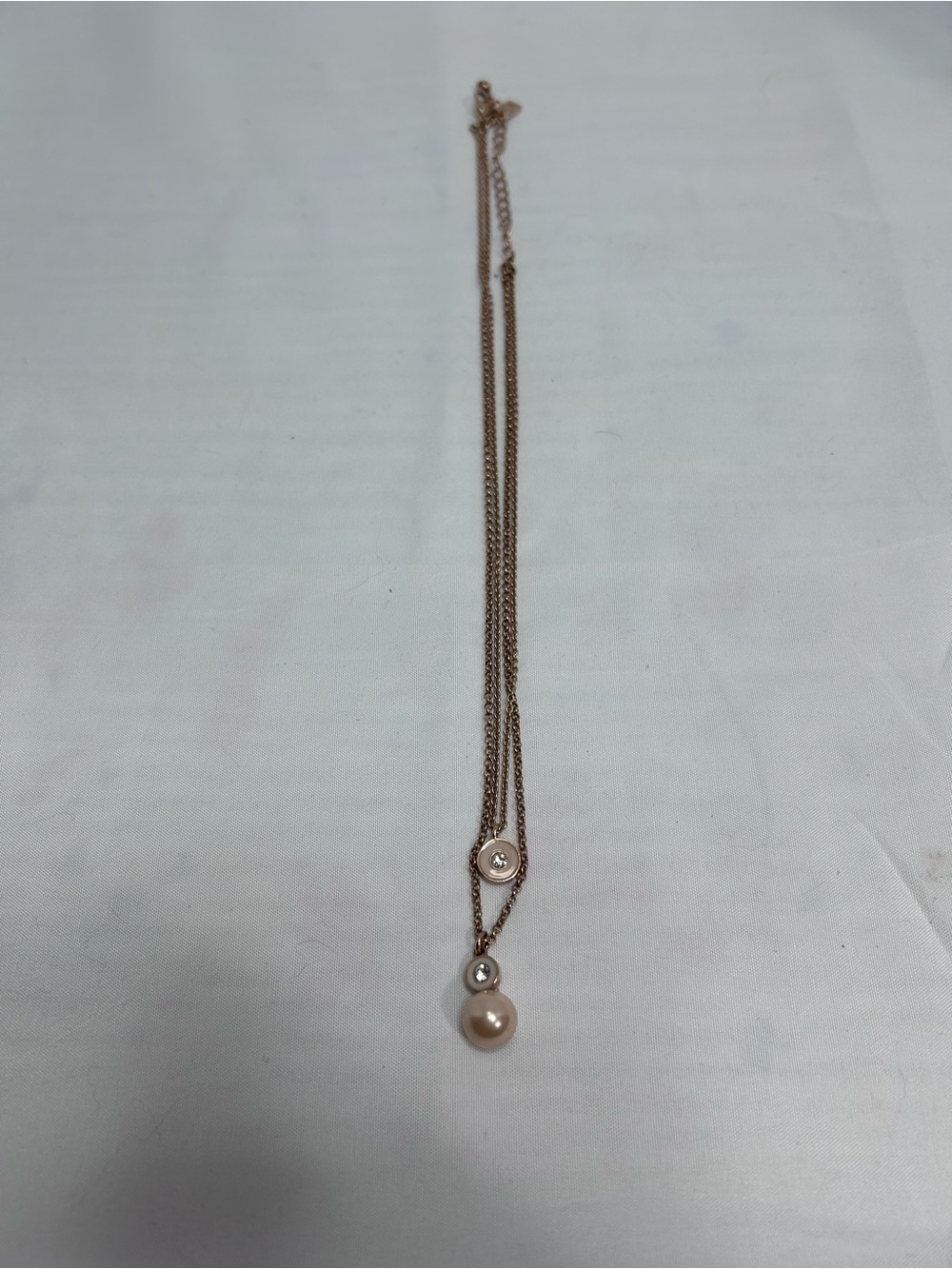 kate spade Rose Gold Pendant Necklace with Pink Pearl